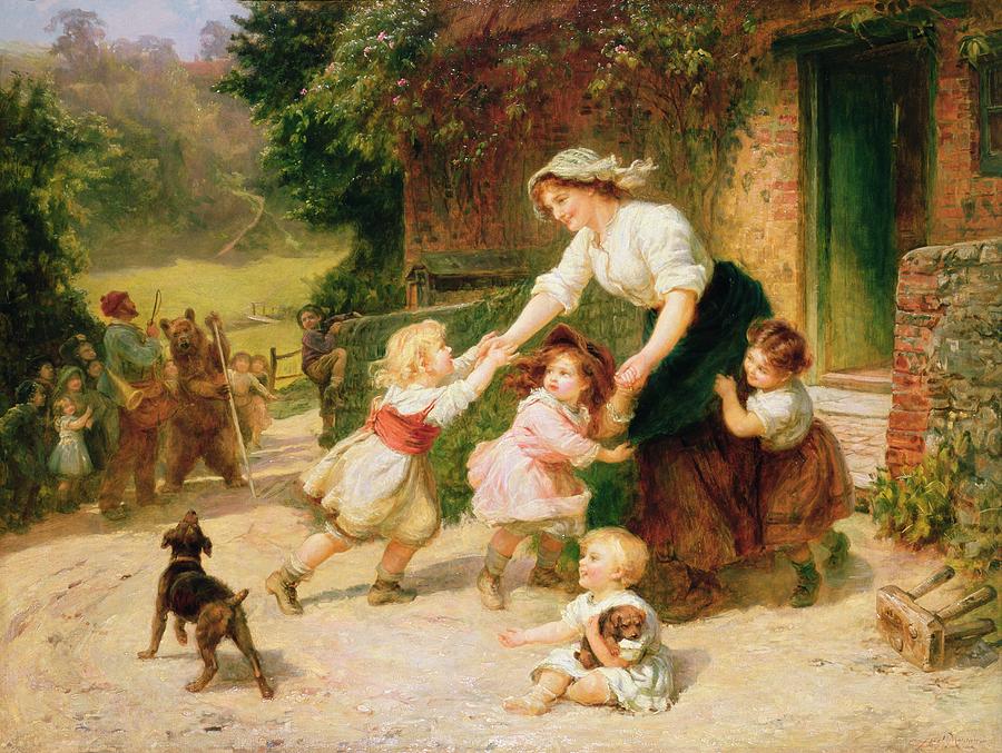 The Dancing Bear Painting by Frederick Morgan