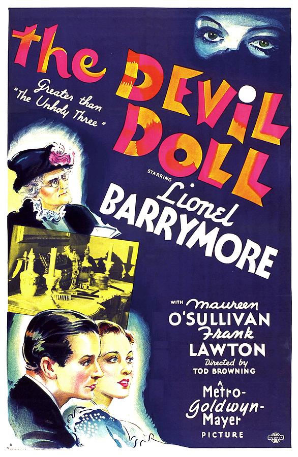 Movie Photograph - The Devil Doll, Left From Top Lionel by Everett
