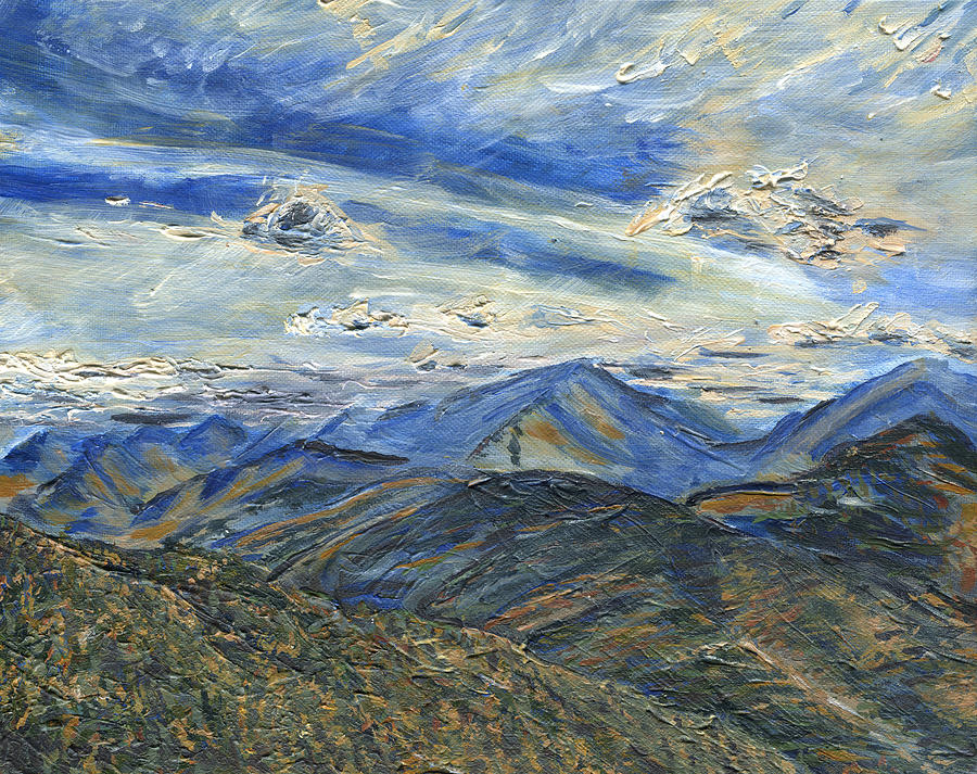 The Dix Range From Giant Peak Painting by Denny Morreale