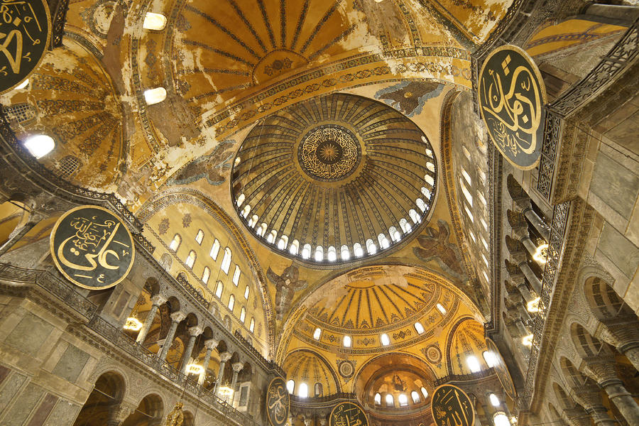 The Dome of Hagia Sophia Photograph by Michele Burgess