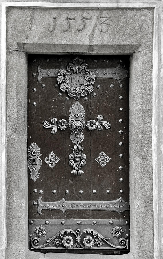 THE DOOR - Ceske Budejovice Photograph by Alexandra Till