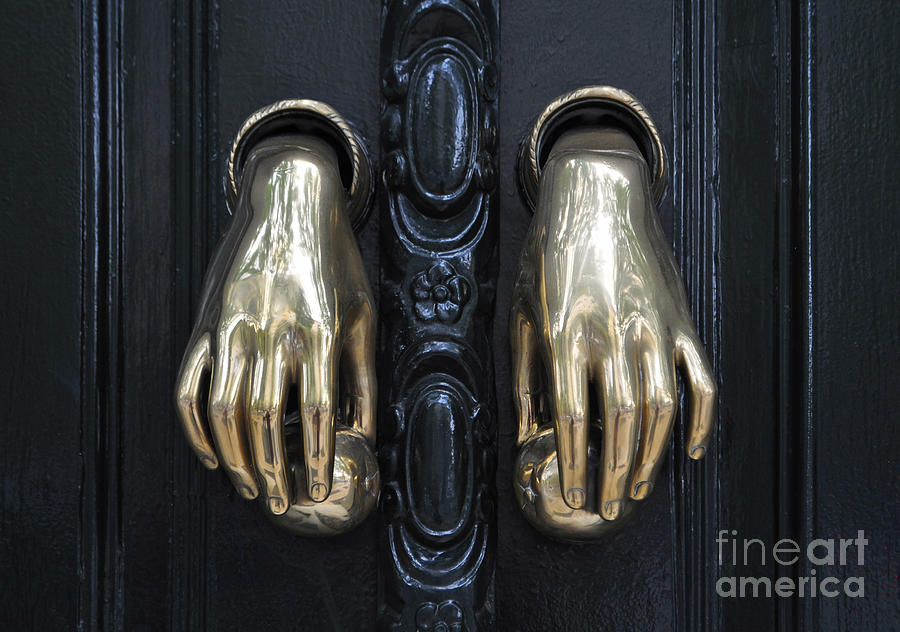 Door Photograph - The Door Knockers of Seville by Mary Machare