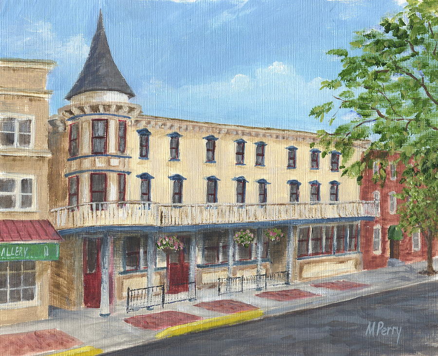 The Doylestown Inn Painting by Margie Perry