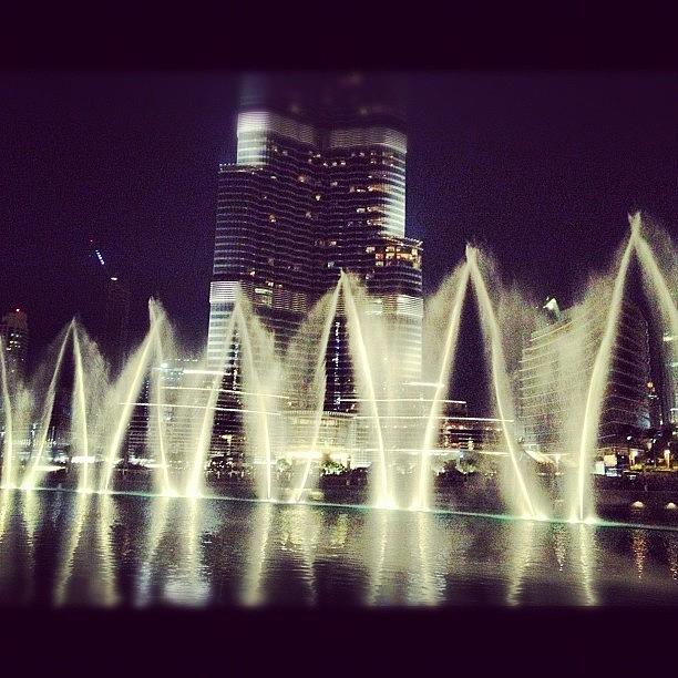 The Dubai Fountains!! Photograph by Steven Anderton