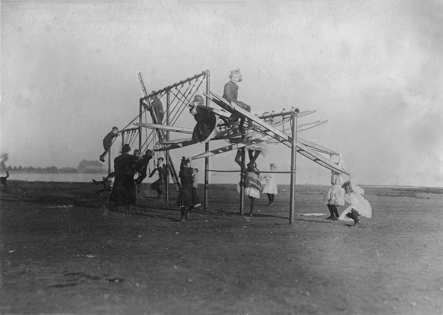 Lewis Wickes Hine Photograph - The Dumps Turned Into A Playground by Everett