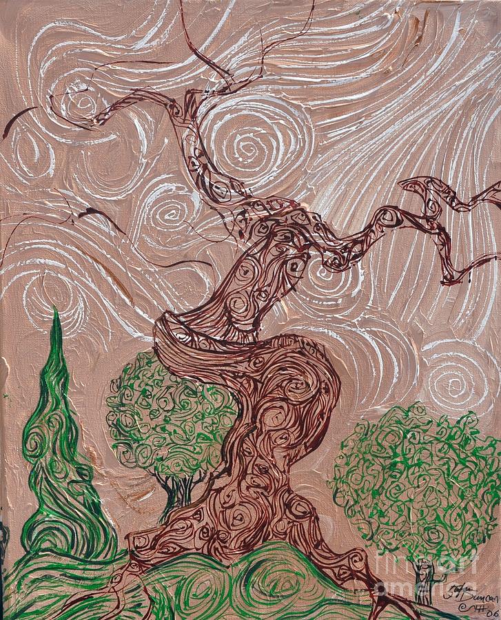 The Earthen Tree Painting by Stefan Duncan