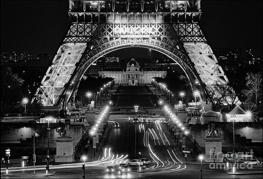 Tour Eiffel Photograph - The Eiffel Tower at Night by Aldo Cervato Tour Eiffel Photograph - The Eiffel Tower at Night by Aldo Cervato