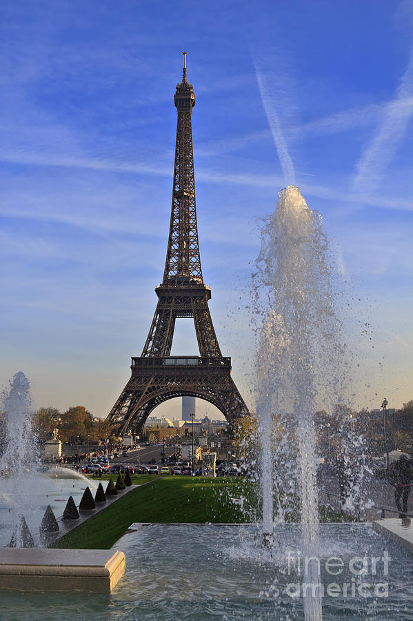 The Eiffel Tower from the Jardins de Trocadero Photograph by Louise Heusinkveld
