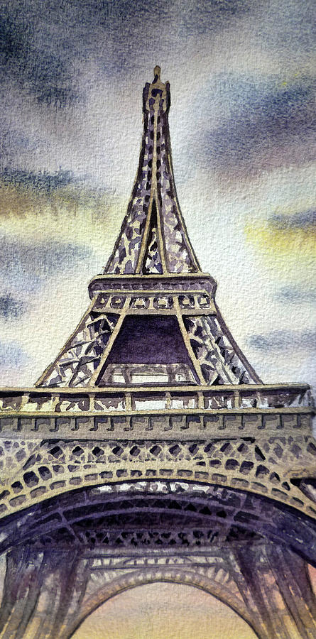 The Eiffel Tower  Painting by Irina Sztukowski