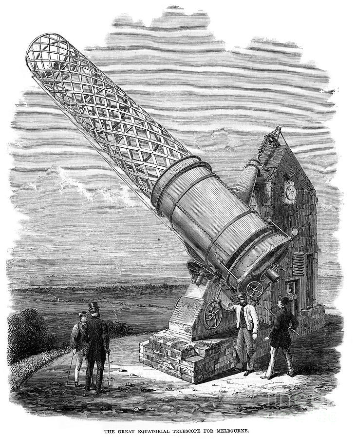The Equatorial Telescope Photograph by Granger
