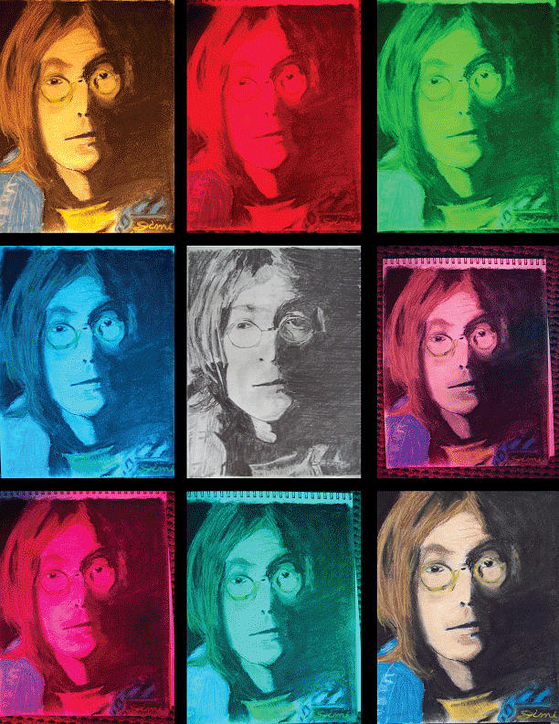 John Lennon Drawing - The Essence of Light- John Lennon by Jimi Bush