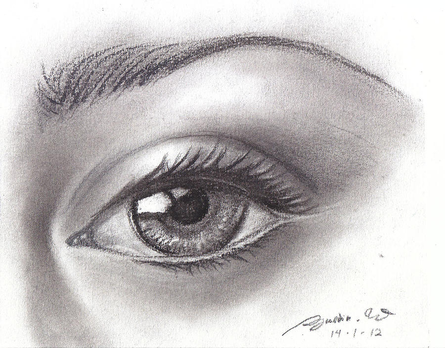 The Eye Drawing by Pencil Mawoet