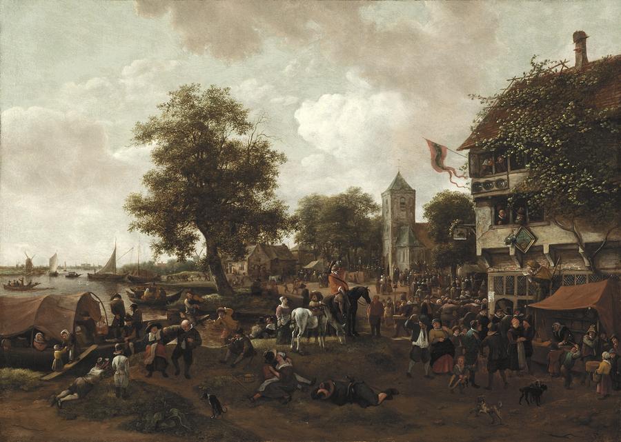 The Fair at Oegstgeest Painting by Jan Havicksz  Steen