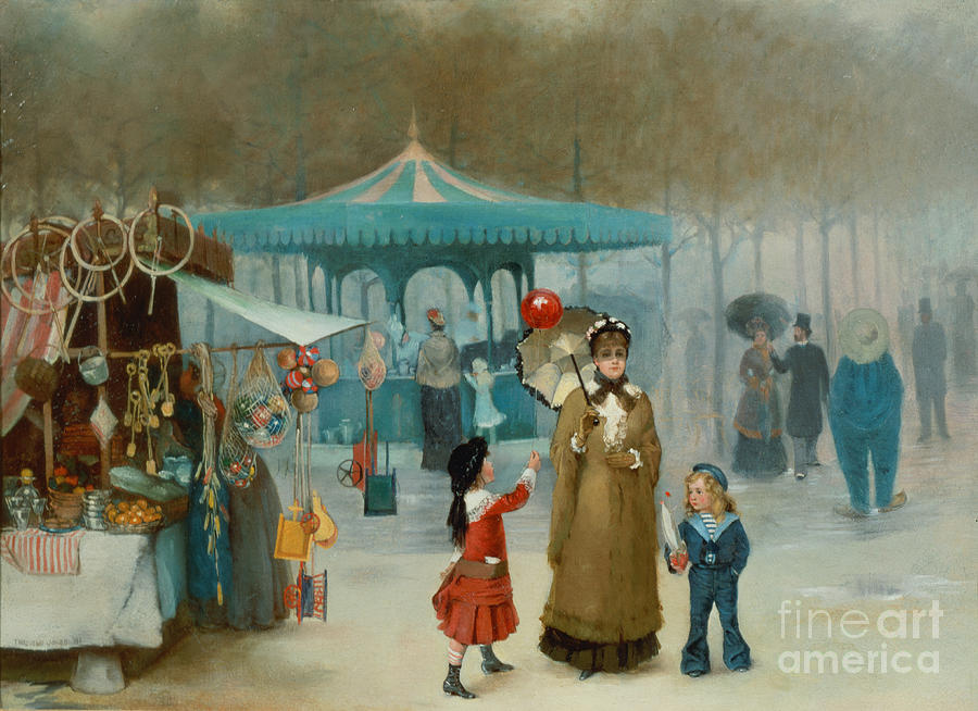The Fairground  Painting by Henry Jones Thaddeus