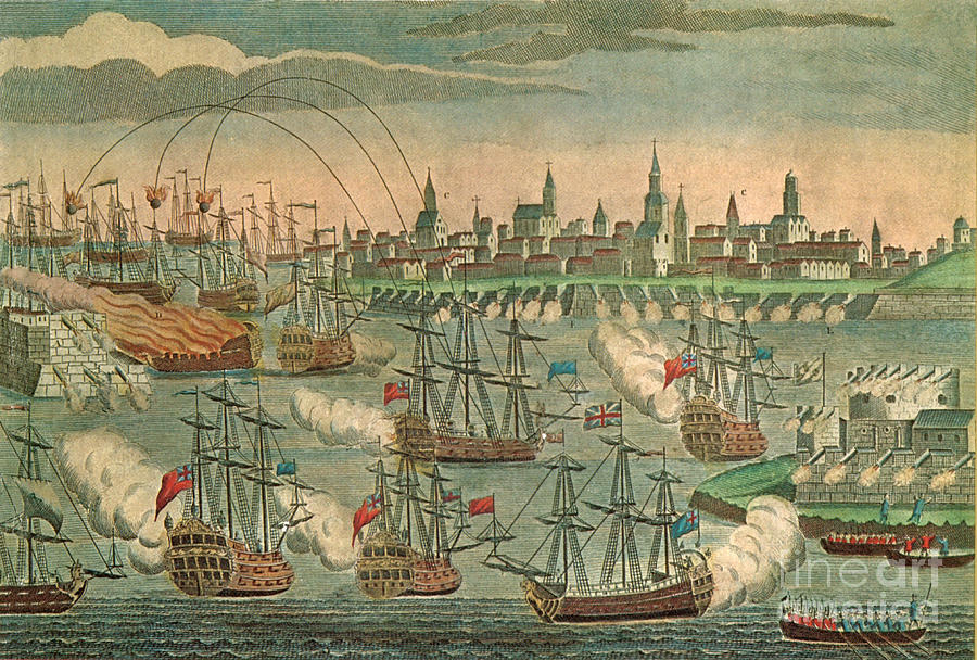 The Fall Of Louisbourg 1758 Photograph by Photo Researchers