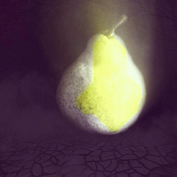 Manipulation Photograph - The Fallen Pear - Artwork - by Ian Lockerbie