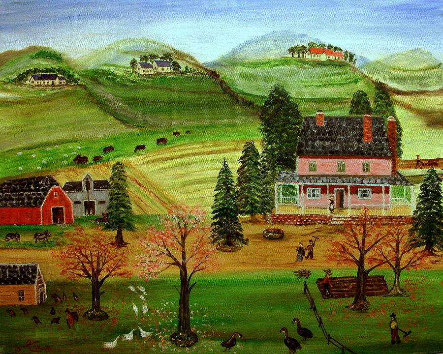 Landscape Painting - The Farm by Kenneth LePoidevin