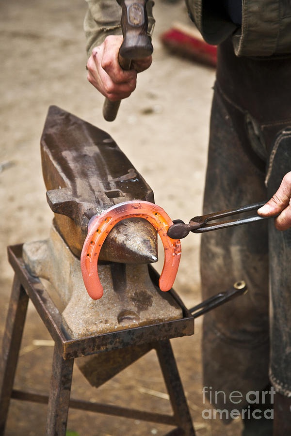 People Photograph - The Farrier by Heiko Koehrer-Wagner