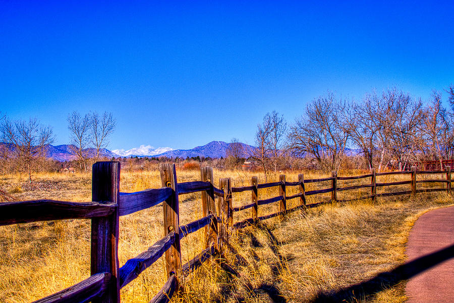 The Fence Line at South Platte Park Photograph by David Patterson