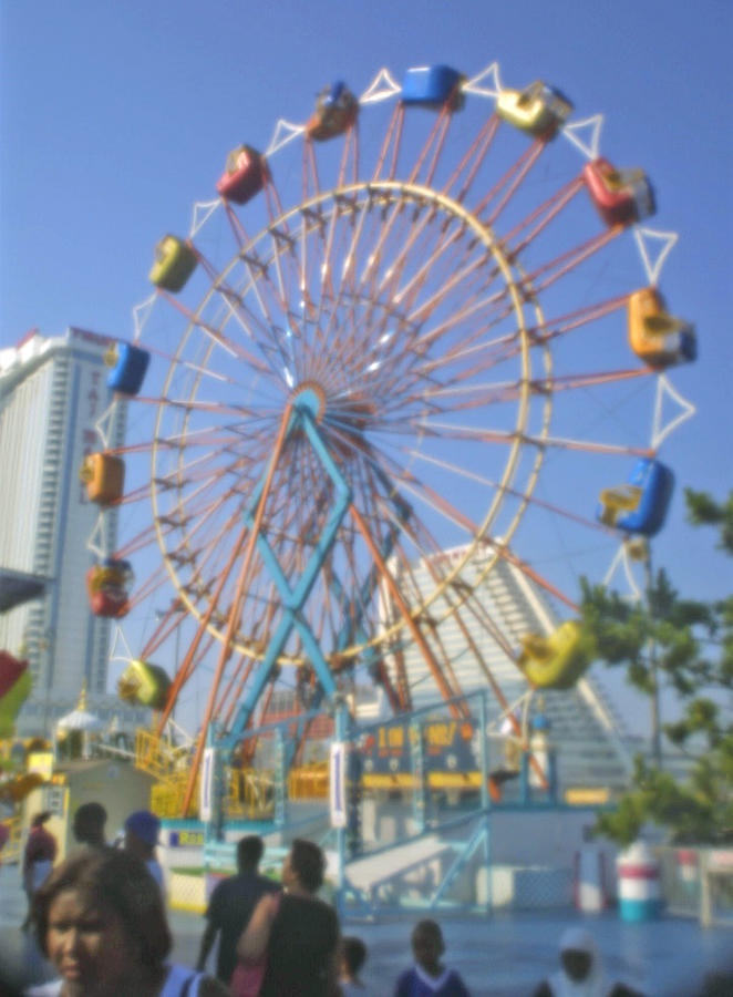 The Ferris Wheel At Atlantic City Photograph by Emery Graham