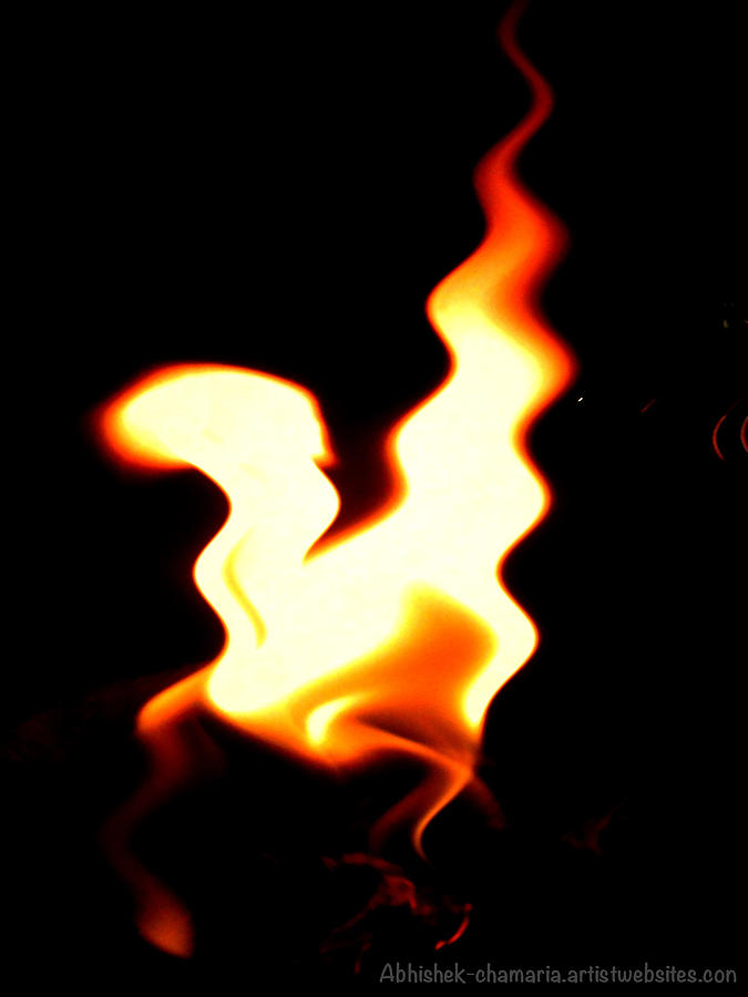Dragon Photograph - The fire dragon by Abhishek Chamaria