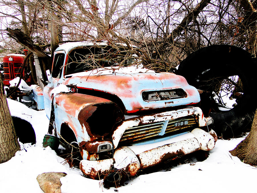 The Fixer Upper Old GMC Farm Truck Mixed Media by Bruce Ritchie