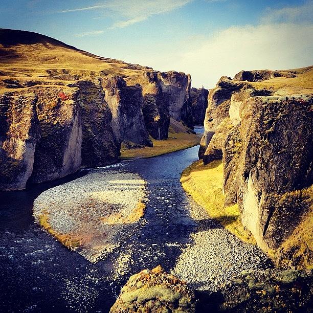 Iceland Photograph - The #fjadrargljufur #canyon #iceland by Jakub Stefun