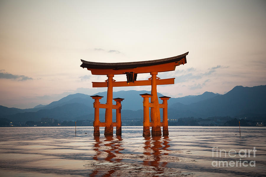 Landmark Photograph - The Floating Torii by Ei Katsumata
