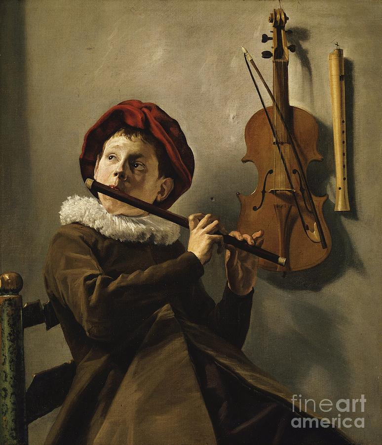 The Flute Player Painting by Roberto Prusso Fine Art America
