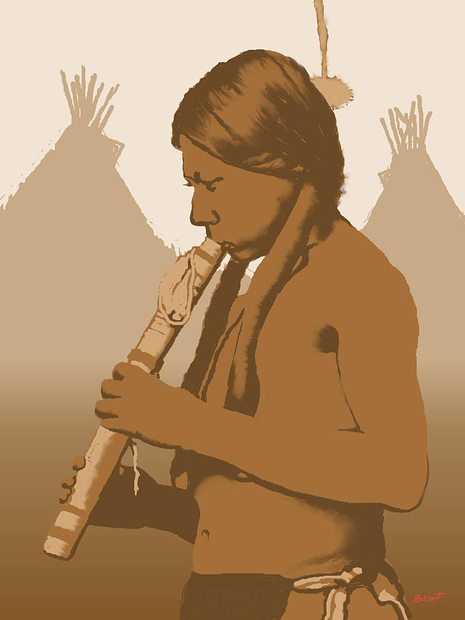 The Flute Player Digital Art by Robert Bissett