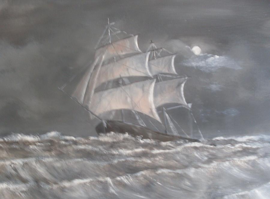 The Flying Dutchman Painting by John Bowie
