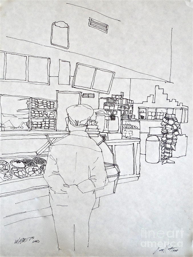 The Food Stop Drawing by Wade Hampton