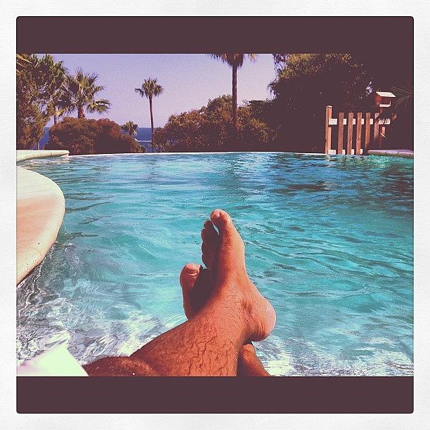 The Foot Are Back !!!! On The Pool Photograph by Cyril Attias