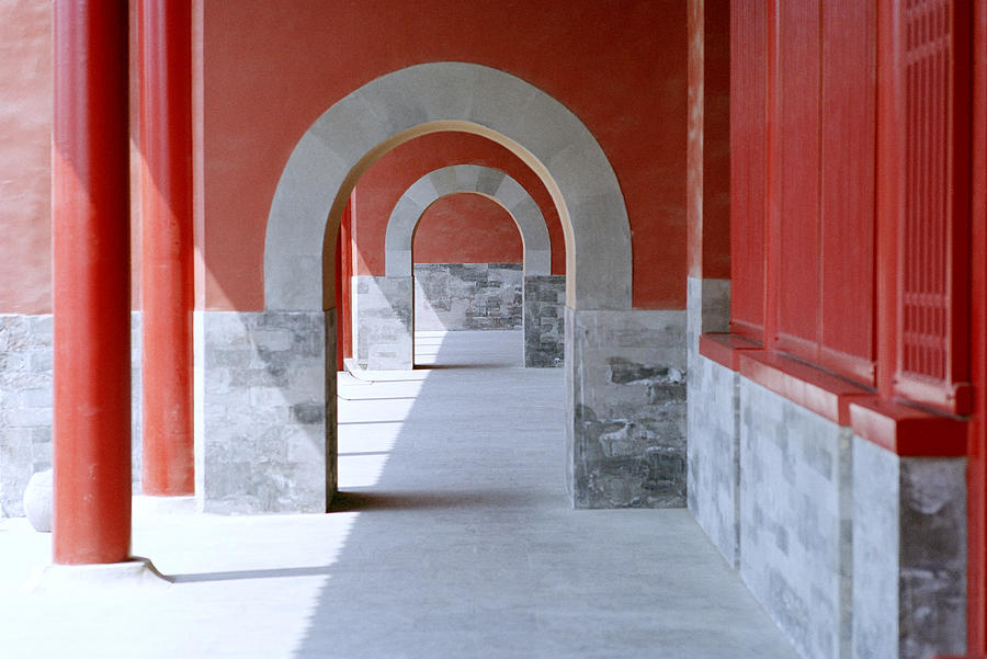 Symmetry Of The Forbidden City In China Photograph by Shaun Higson