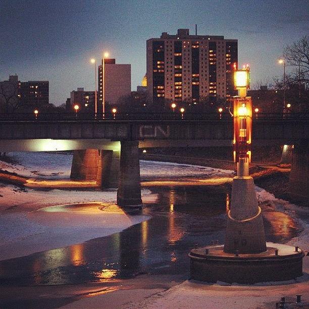 Winter Photograph - The Forks - Winnipeg by Krystle Pagkalinawan