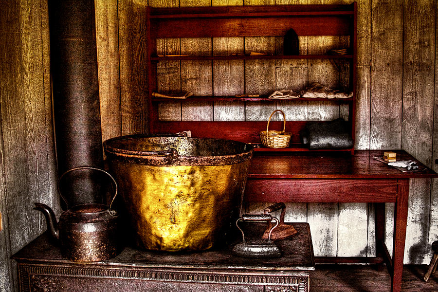 The Fort Nisqually Wash Room Photograph by David Patterson