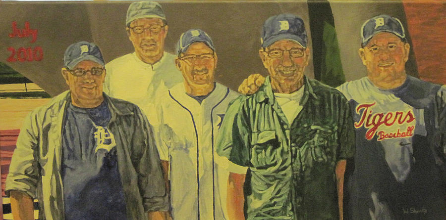 The Fosmore Men Painting by Wendy Shoults