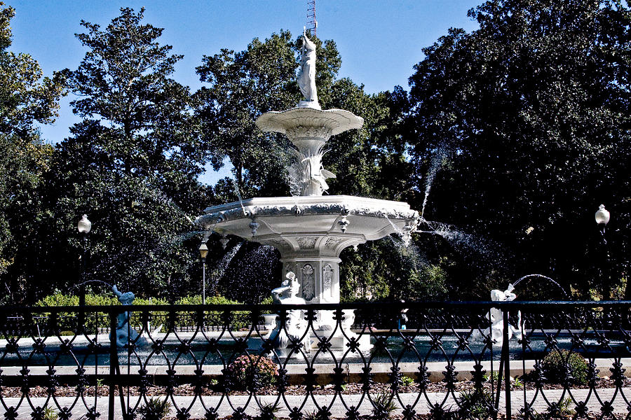 The Fountain Photograph By Judith Lawhon 