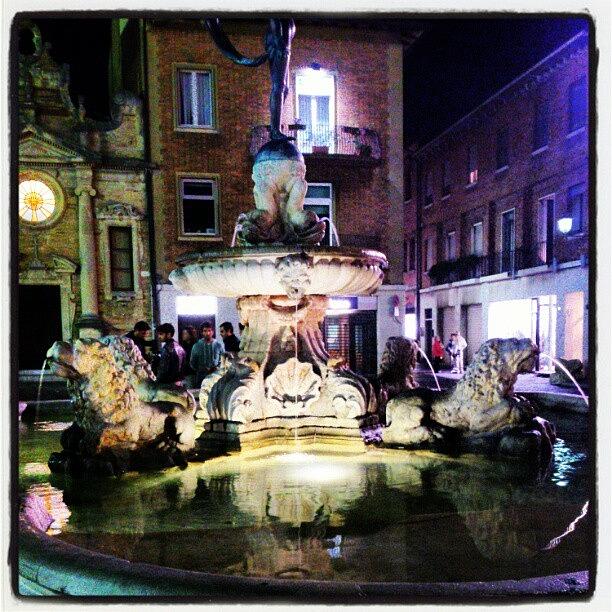 Fountain Photograph - The #fountain Of #fortune, By Night! by Matteo Rossini