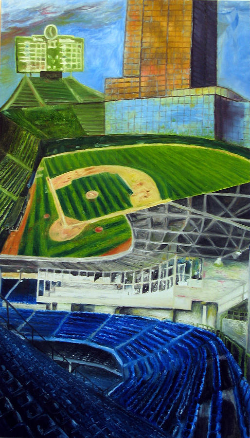 Babe Ruth Painting - The Friendly Confines by Chris Ripley