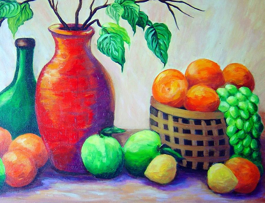 The Fruit Bowl Painting by Rosie Sherman