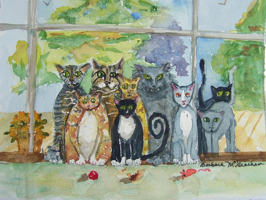 The Gang Painting by Barbara McGeachen