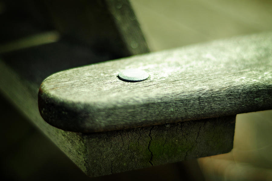 Abstract Photograph - The Garden Bench by Rebecca Sherman
