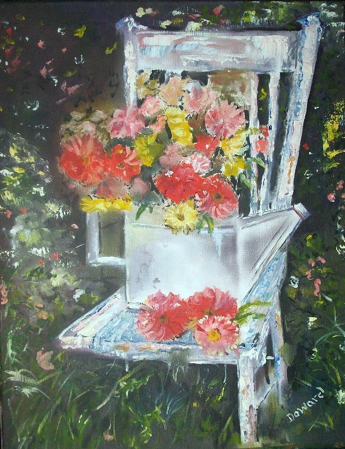 The Garden Chair Painting by Raymond Doward