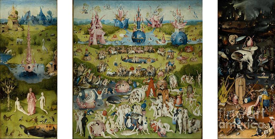 The Garden Of Earthly Delights By Hieronymus Bosch Painting By