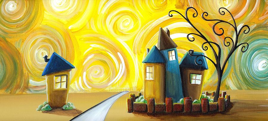 Landscape Painting - The Gated Community by Cindy Thornton