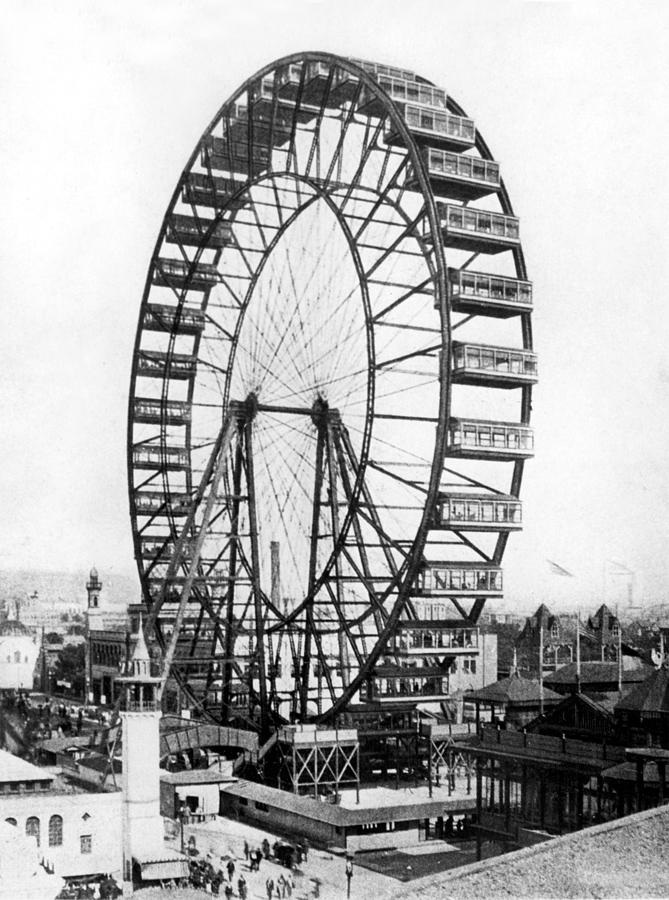 The Giant Ferris Wheel At The Chicago Photograph by Everett - Pixels