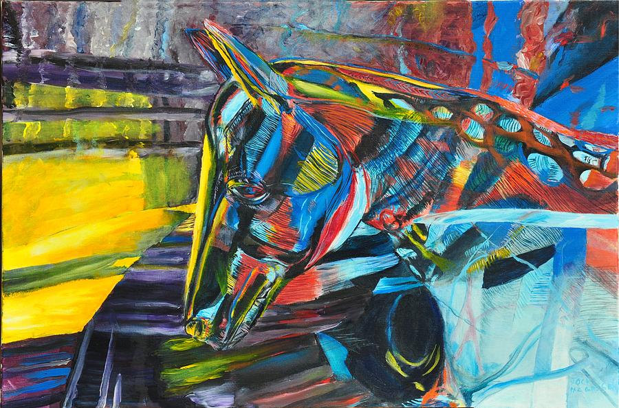 Abstract Painting - The Glass Horse  by Jock McGregor