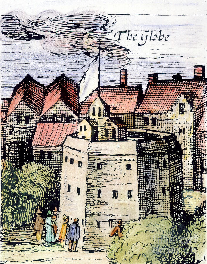 The Globe Theatre, 1616 Photograph by Granger