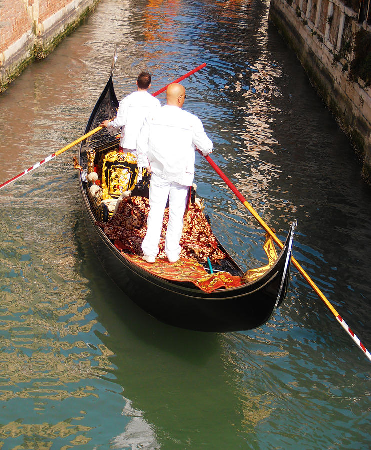 The Gondola - Venice Photograph by Bill Cannon